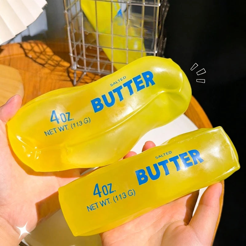 New Squishy Simulated Butter Squeeze Toy Soft Stress Relief