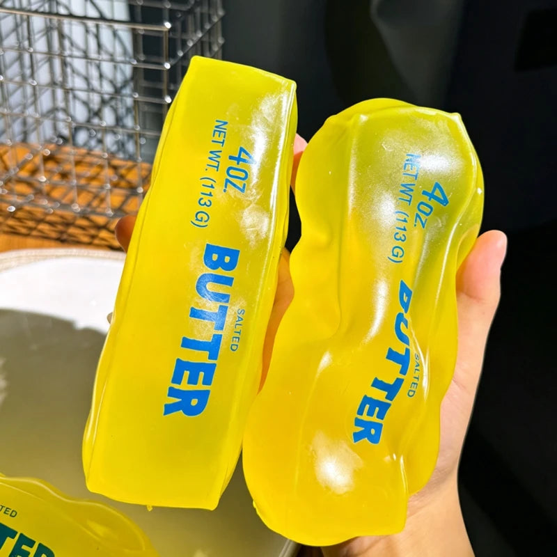 New Squishy Simulated Butter Squeeze Toy Soft Stress Relief