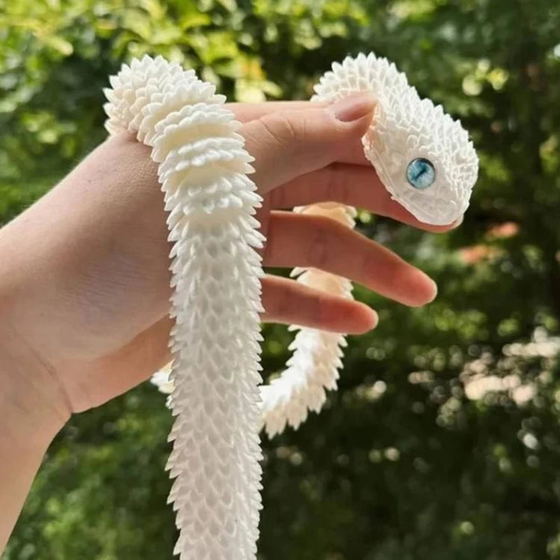 3D Printed Snake Movable Joint Fidget Toy Figurine