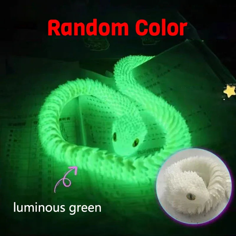 3D Printed Snake Movable Joint Fidget Toy Figurine