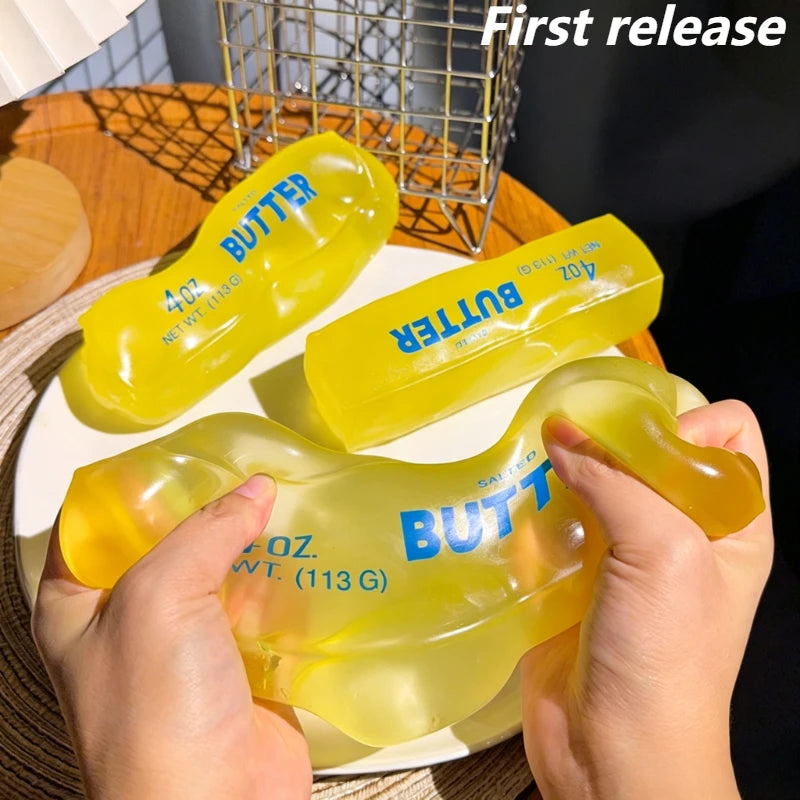New Squishy Simulated Butter Squeeze Toy Soft Stress Relief