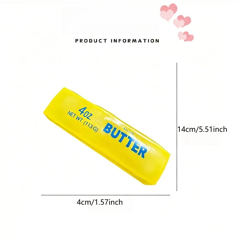 New Squishy Simulated Butter Squeeze Toy Soft Stress Relief